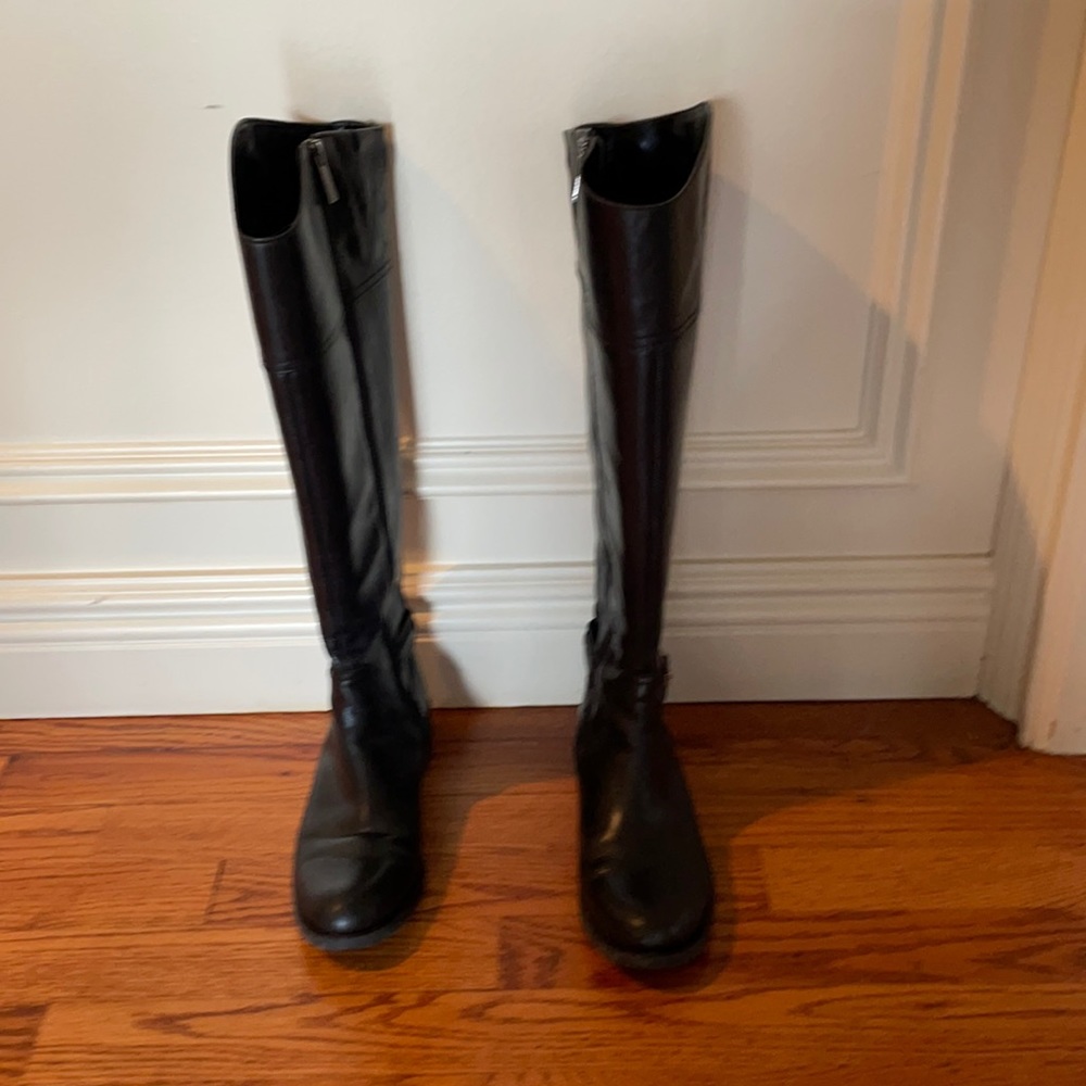 Vince Camuto black boots, size 5.5
Wide calf